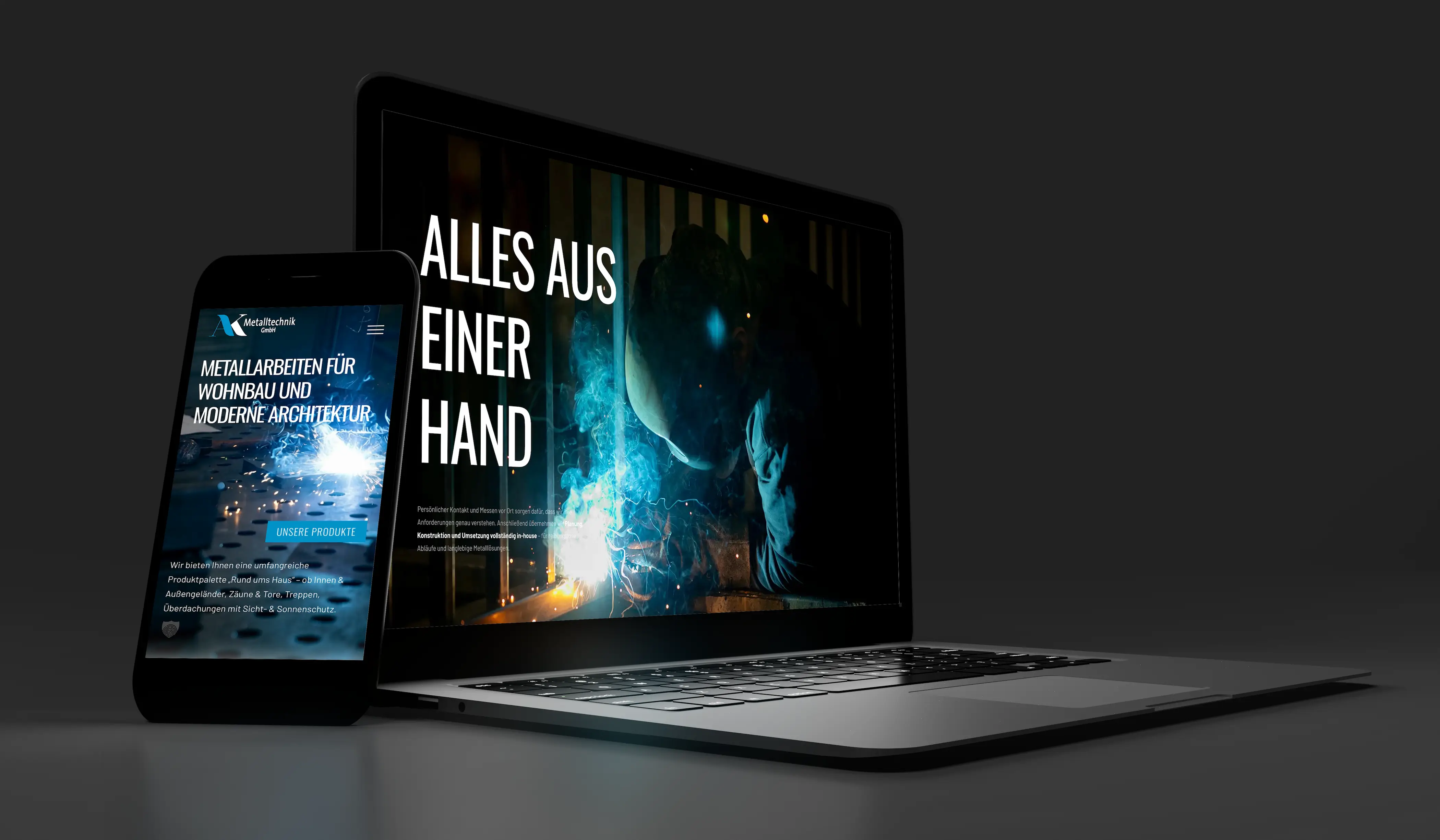 kernmetall.at — Redesign für AK Metalltechnik