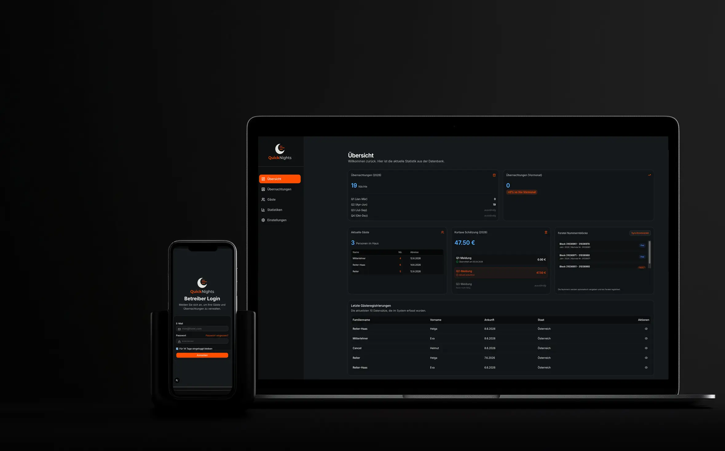 QuickNights — Webapp für Gäste- und Übernachtungsverwaltung